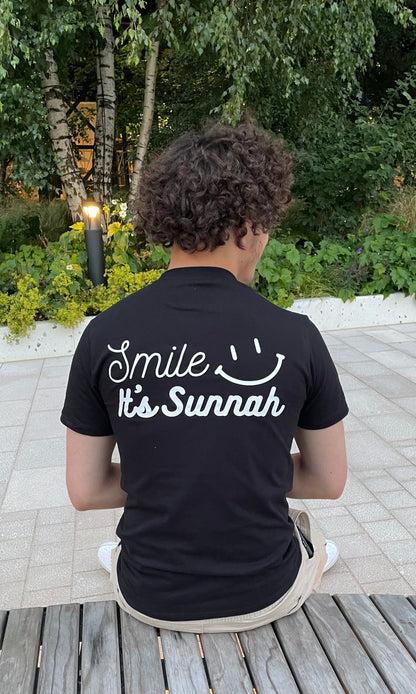 Smile it’s sunnah T-Shirt - Black